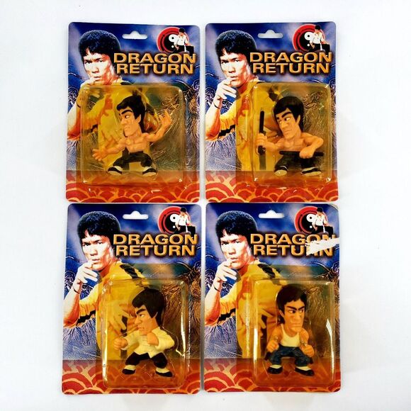 Other - Vintage Dragon Return Bruce Lee 3" Mini Figures Lot Of 4 Brand New *PLEASE READ*